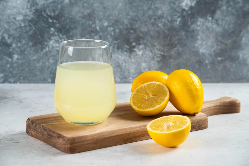 Drink lemon water for Bitter Taste in Your Mouth