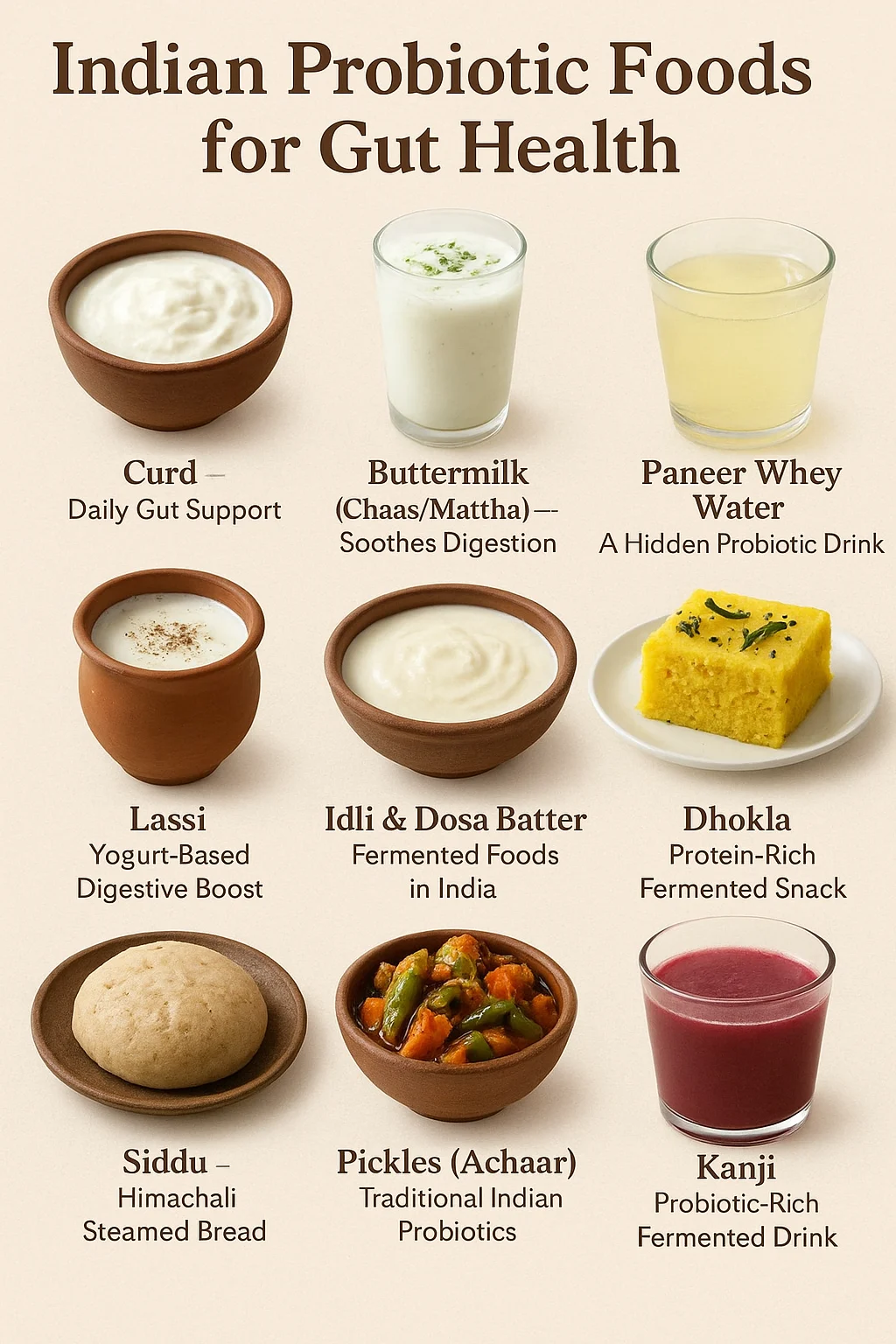 Curd and traditional Indian probiotic foods – Natural gut health boosters